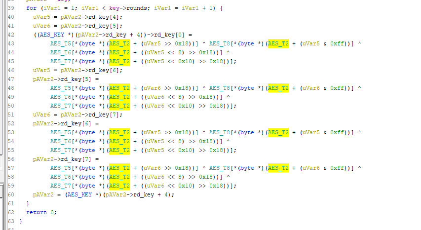 AES decryption in the bootloader